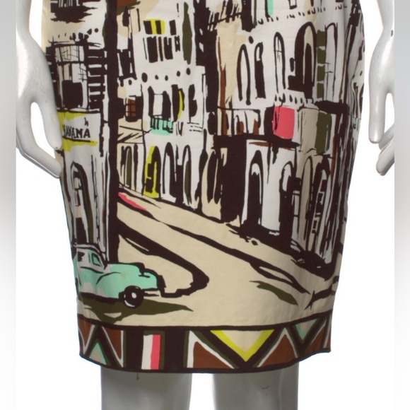 Kate Spade New York Stylish Cityscape Print Pencil Skirt Size: 0 - Picture 5 of 6